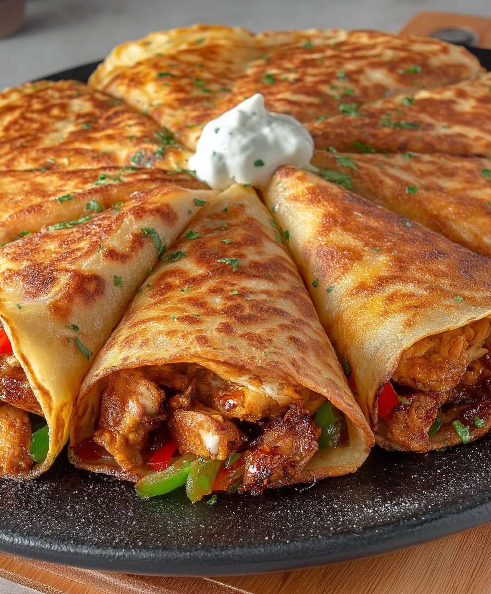 Chicken Crepes Shawarma